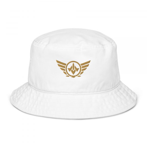 Old Gold Embroidered Logo Bucket Hat | Organic