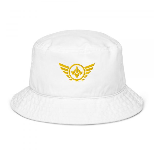 Gold Embroidered Logo Bucket Hat | Organic