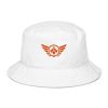 Orange Embroidered Logo Bucket Hat | Organic