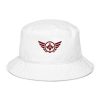 Maroon Embroidered Logo Bucket Hat | Organic