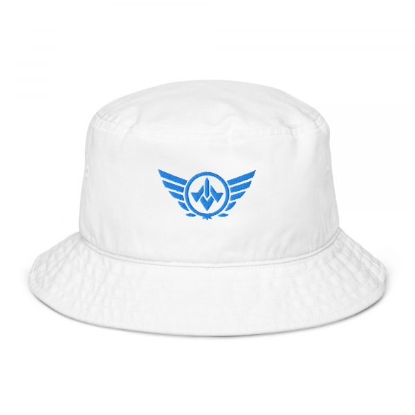 Aqua Embroidered Logo Bucket Hat | Organic