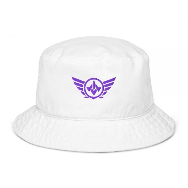Purple Embroidered Logo Bucket Hat | Organic