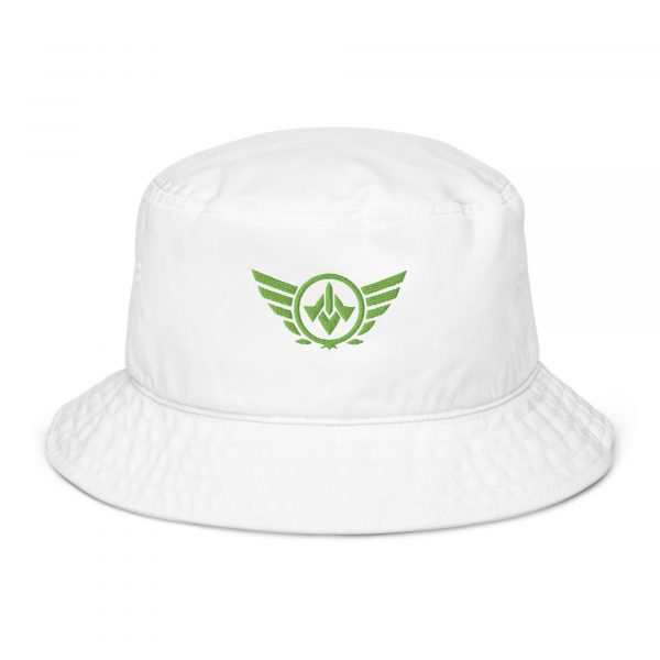 Kiwi Green Embroidered Logo Bucket Hat | Organic