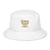 Old Gold Embroidered Brand Logo Bucket Hat | Organic