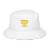 Gold Embroidered Brand Logo Bucket Hat | Organic