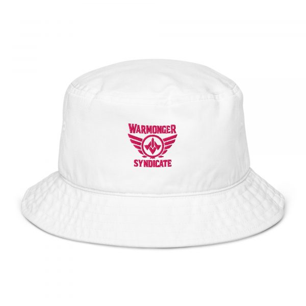 Flamingo Embroidered Brand Logo Bucket Hat | Organic