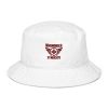 Maroon Embroidered Brand Logo Bucket Hat | Organic