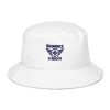 Navy Embroidered Brand Logo Bucket Hat | Organic