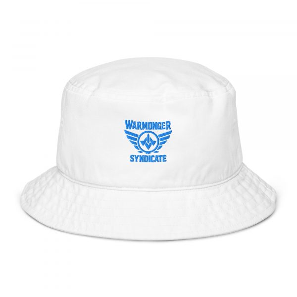 Aqua Embroidered Brand Logo Bucket Hat | Organic