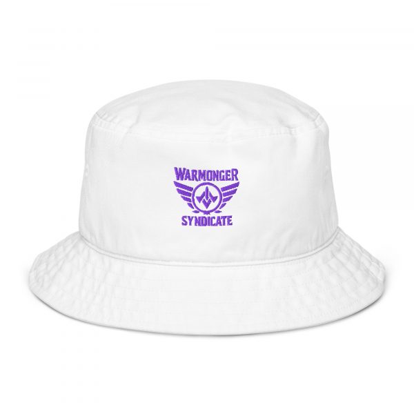 Purple Embroidered Brand Logo Bucket Hat | Organic