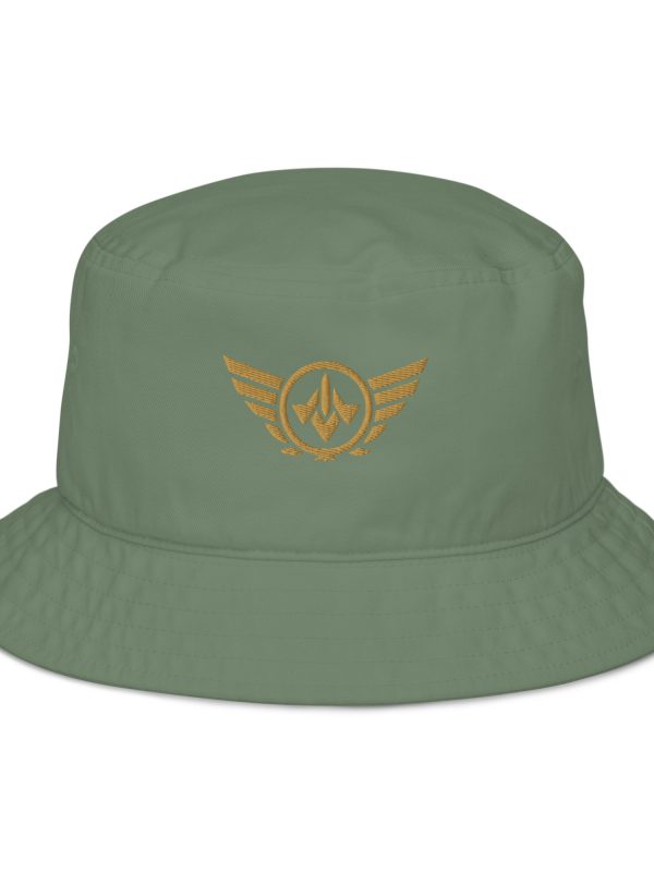 Old Gold Embroidered Logo Bucket Hat | Organic