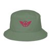 organic-bucket-hat-dill-front-68bb1a7649bfb.jpg Flamingo Embroidered Logo Bucket Hat | Organic