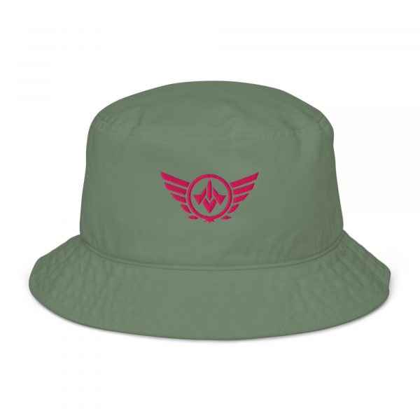 organic-bucket-hat-dill-front-68bb1a7649bfb.jpg Flamingo Embroidered Logo Bucket Hat | Organic