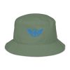Aqua Embroidered Logo Bucket Hat | Organic