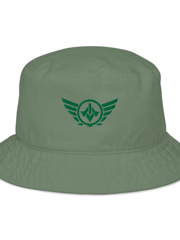 Kelly Green Embroidered Logo Bucket Hat | Organic
