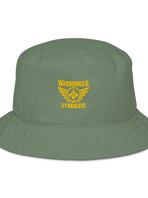 Gold Embroidered Brand Logo Bucket Hat | Organic