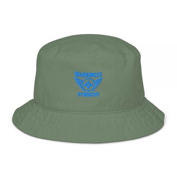 Aqua Embroidered Brand Logo Bucket Hat | Organic
