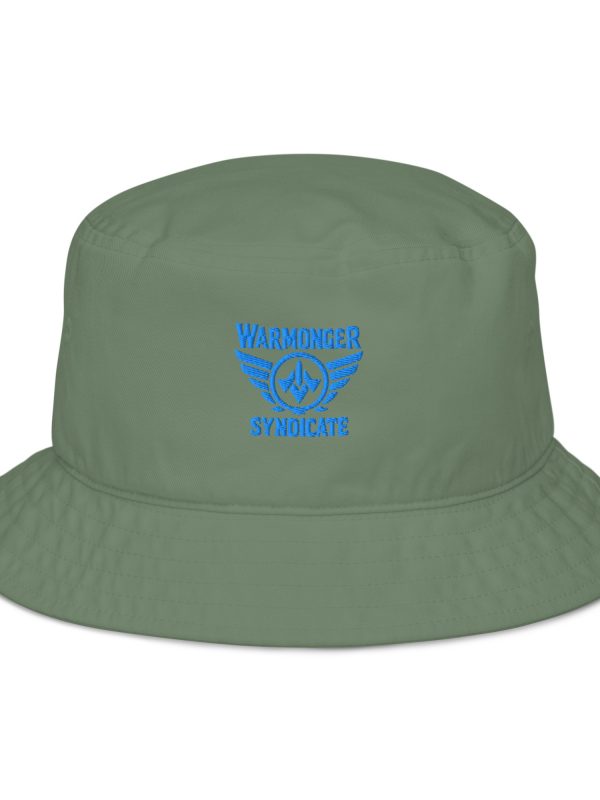 Aqua Embroidered Brand Logo Bucket Hat | Organic