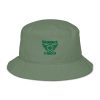 Kelly Green Embroidered Brand Logo Bucket Hat | Organic