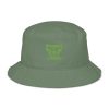 organic-bucket-hat-dill-front-68bb21042b19e.jpg Kiwi Green Embroidered Brand Logo Bucket Hat | Organic