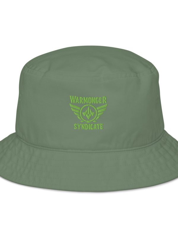 Kiwi Green Embroidered Brand Logo Bucket Hat | Organic