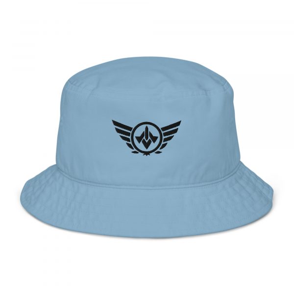 Black Embroidered Logo Bucket Hat | Organic