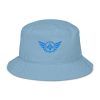 Aqua Embroidered Logo Bucket Hat | Organic