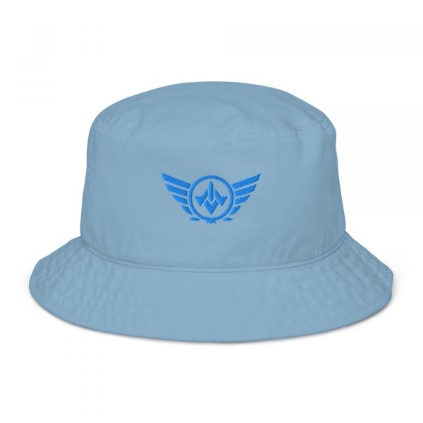 Aqua Embroidered Logo Bucket Hat | Organic