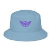 Purple Embroidered Logo Bucket Hat | Organic