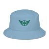 organic-bucket-hat-slate-blue-front-68bb1b6c35a3c.jpg Kelly Green Embroidered Logo Bucket Hat | Organic