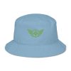 Kiwi Green Embroidered Logo Bucket Hat | Organic