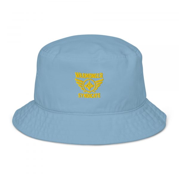 Gold Embroidered Brand Logo Bucket Hat | Organic