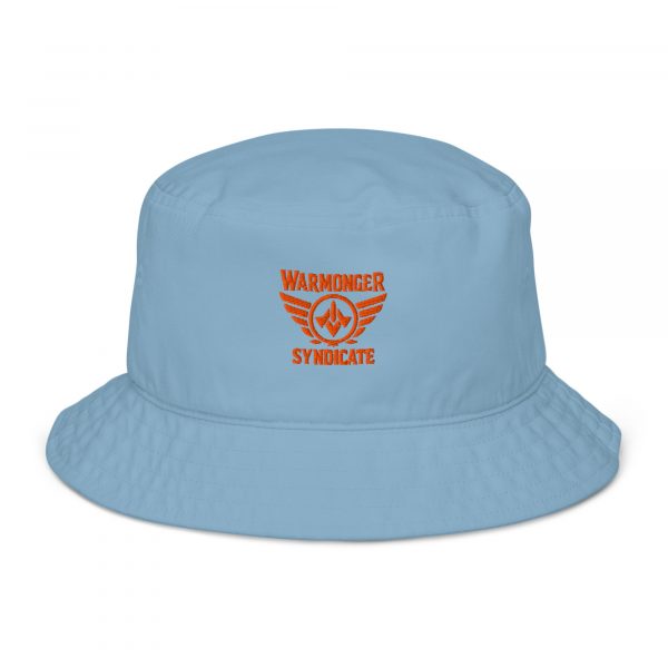 Orange Embroidered Brand Logo Bucket Hat | Organic