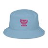 Flamingo Embroidered Brand Logo Bucket Hat | Organic