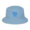 Aqua Embroidered Brand Logo Bucket Hat | Organic