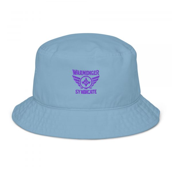 Purple Embroidered Brand Logo Bucket Hat | Organic