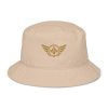 Old Gold Embroidered Logo Bucket Hat | Organic