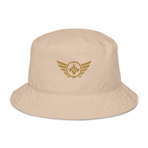Old Gold Embroidered Logo Bucket Hat | Organic