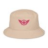 organic-bucket-hat-stone-front-68bb1a764a4a2.jpg Flamingo Embroidered Logo Bucket Hat | Organic