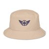 Navy Embroidered Logo Bucket Hat | Organic