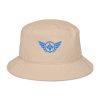 Aqua Embroidered Logo Bucket Hat | Organic