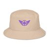 Purple Embroidered Logo Bucket Hat | Organic