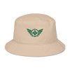 organic-bucket-hat-stone-front-68bb1b6c35b1a.jpg Kelly Green Embroidered Logo Bucket Hat | Organic