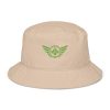 Kiwi Green Embroidered Logo Bucket Hat | Organic