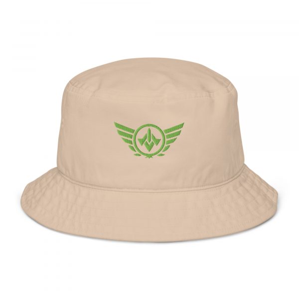 Kiwi Green Embroidered Logo Bucket Hat | Organic