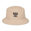 Black Embroidered Brand Logo Bucket Hat | Organic