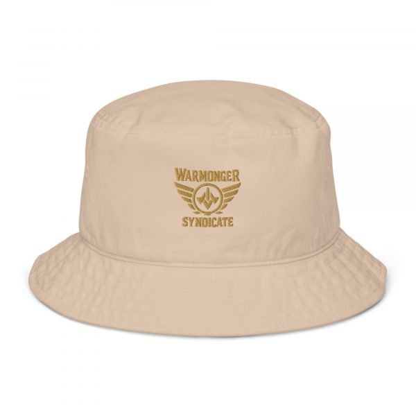 Old Gold Embroidered Brand Logo Bucket Hat | Organic