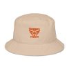 Orange Embroidered Brand Logo Bucket Hat | Organic