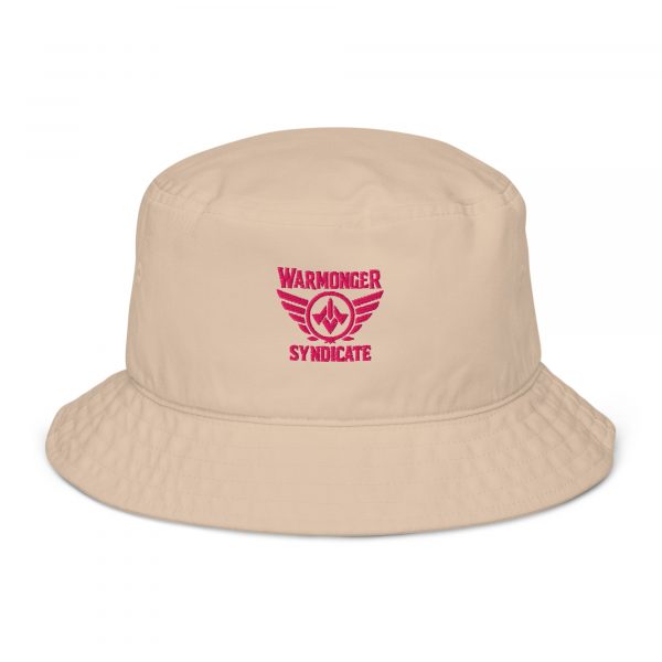Flamingo Embroidered Brand Logo Bucket Hat | Organic