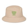 organic-bucket-hat-stone-front-68bb21042be50.jpg Kiwi Green Embroidered Brand Logo Bucket Hat | Organic